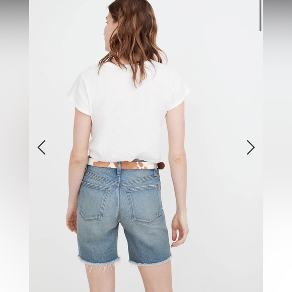Madewell High-Rise Mid-Length Denim Shorts - Picture 3 of 7
